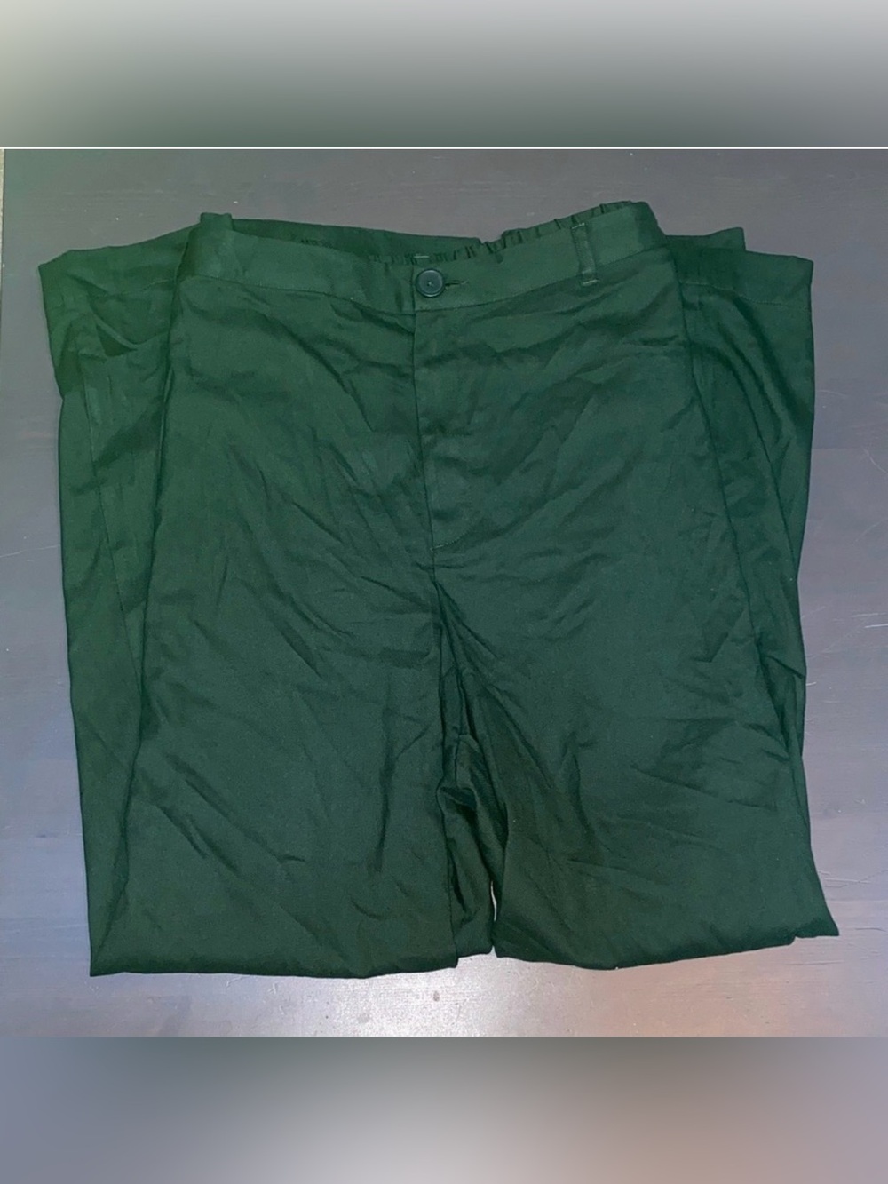 Ava Viv Trousers 2X NWT Forest Green Pleated Wide Leg Pants Business Casual